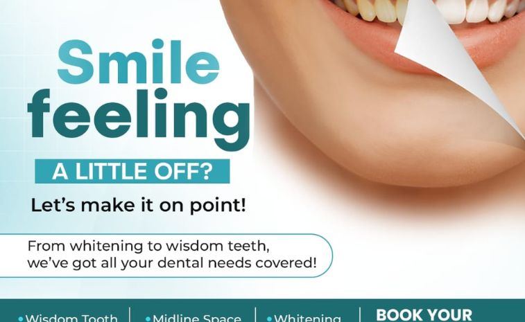 Website banner design created by BizneX for a dental clinic