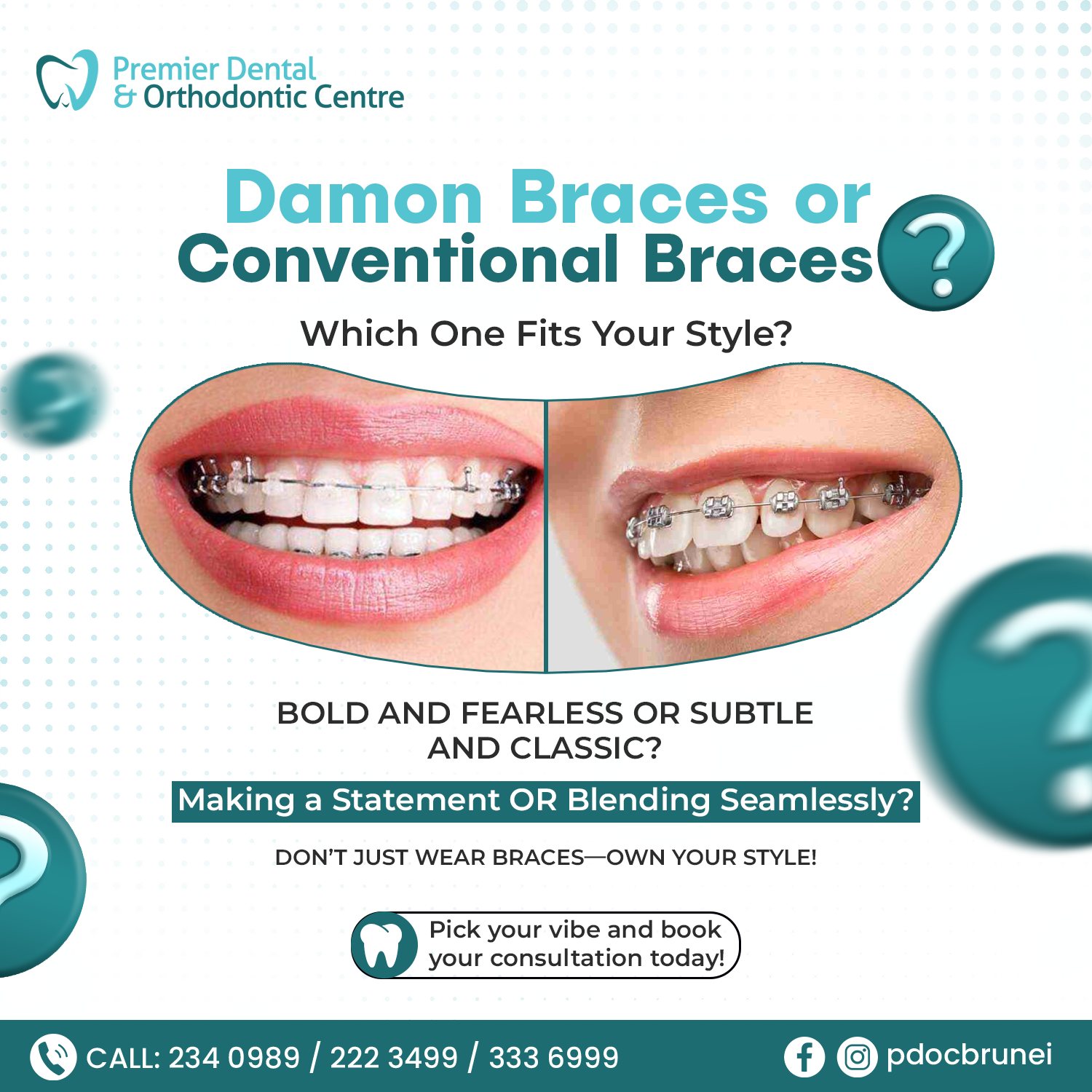 Website banner design created by BizneX for a dental clinic